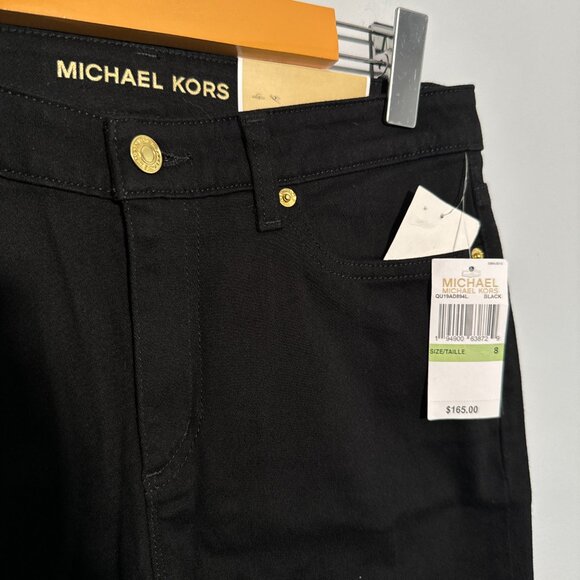 NWT Michael Kors Black Men's Pant Izzy Skinny Cotton 8 - Picture 4 of 6